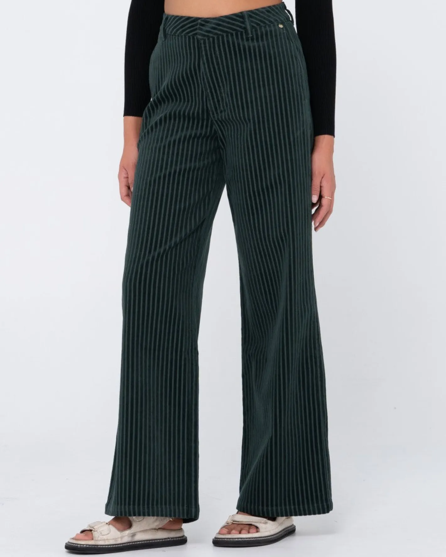 Shop Amanda High Waisted Wide Leg Cord Pant Womens Pants