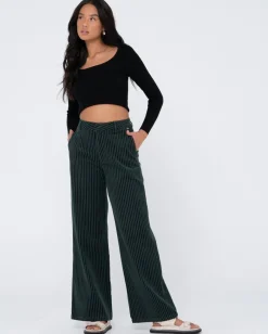 Shop Amanda High Waisted Wide Leg Cord Pant Womens Pants