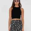 Discount Amelia Knit Racer Crop Tank Top Womens Tees & Tanks