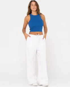 New Amelia Knit Racer Crop Tank Top Womens Tees & Tanks