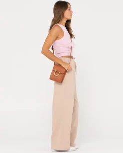 Outlet Amelia Knit Racer Crop Tank Top Womens Tees & Tanks