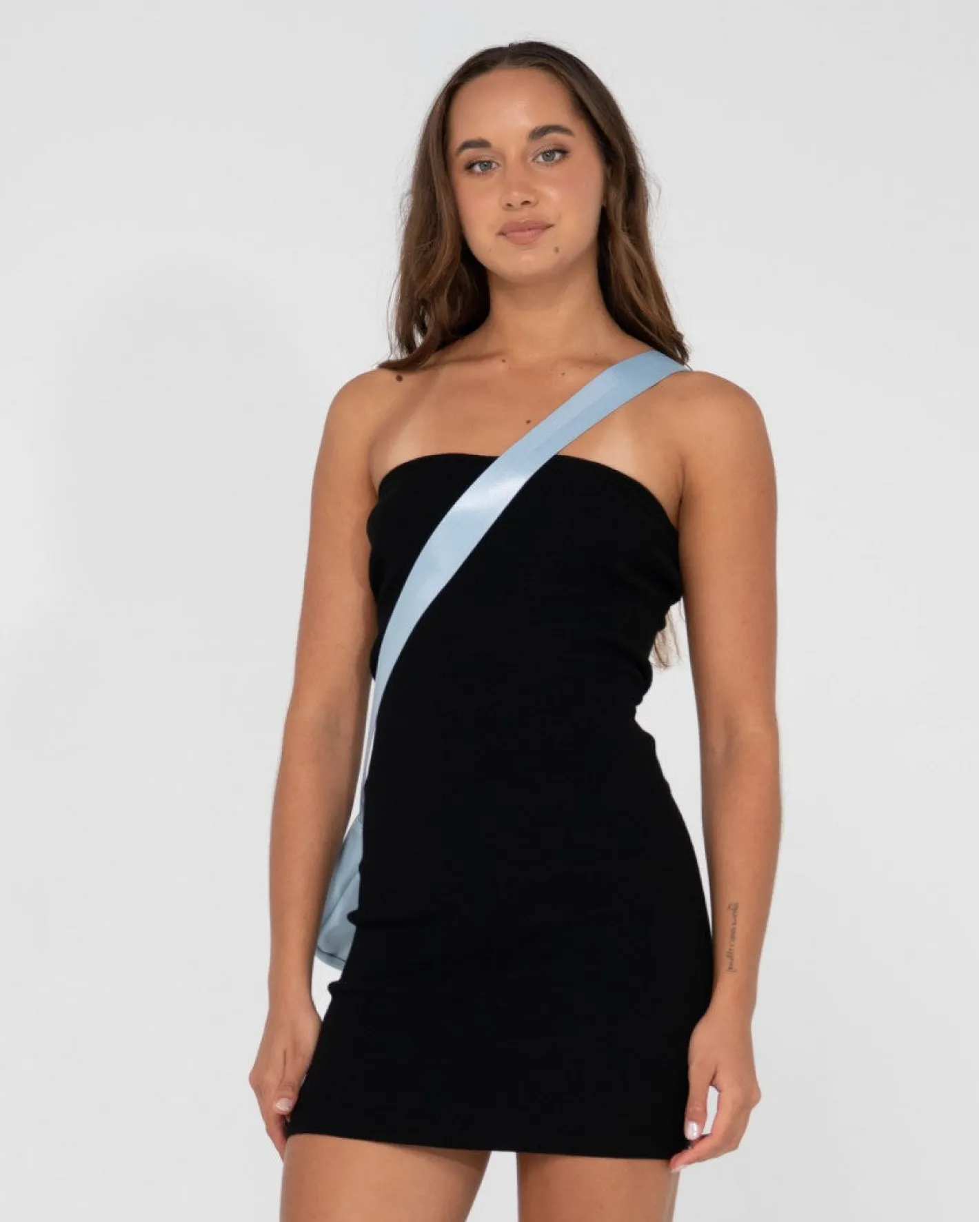 Cheap Amelia Knit Strapless Mini Dress Womens Mini Dresses