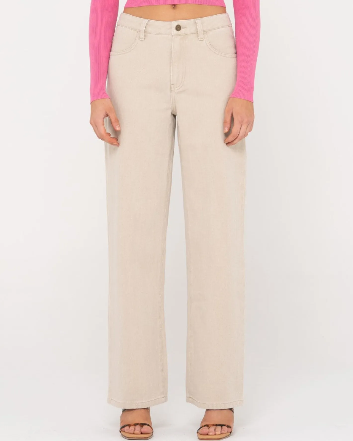 Store Archer Mid Rise Wide Leg Jean Womens Pants