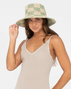 Hot Ariel Natural Straw Bucket Hat Womens Caps & Hats