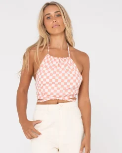 Shop Bad Habits Halter Neck Top Womens Fashion Tops