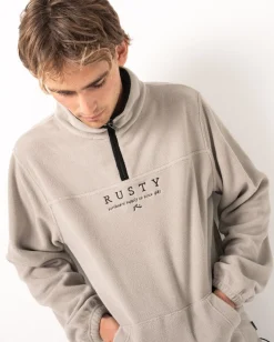 Shop Big Bang 1/4 Zip Polar Fleece Mens Hoodies & Fleece