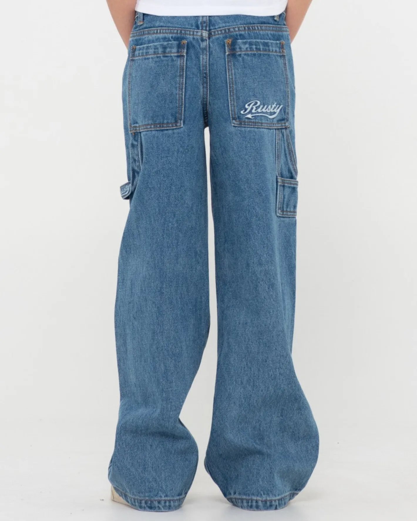 Sale Billie Low Denim Carpenter Pant Girls Kids Bottoms