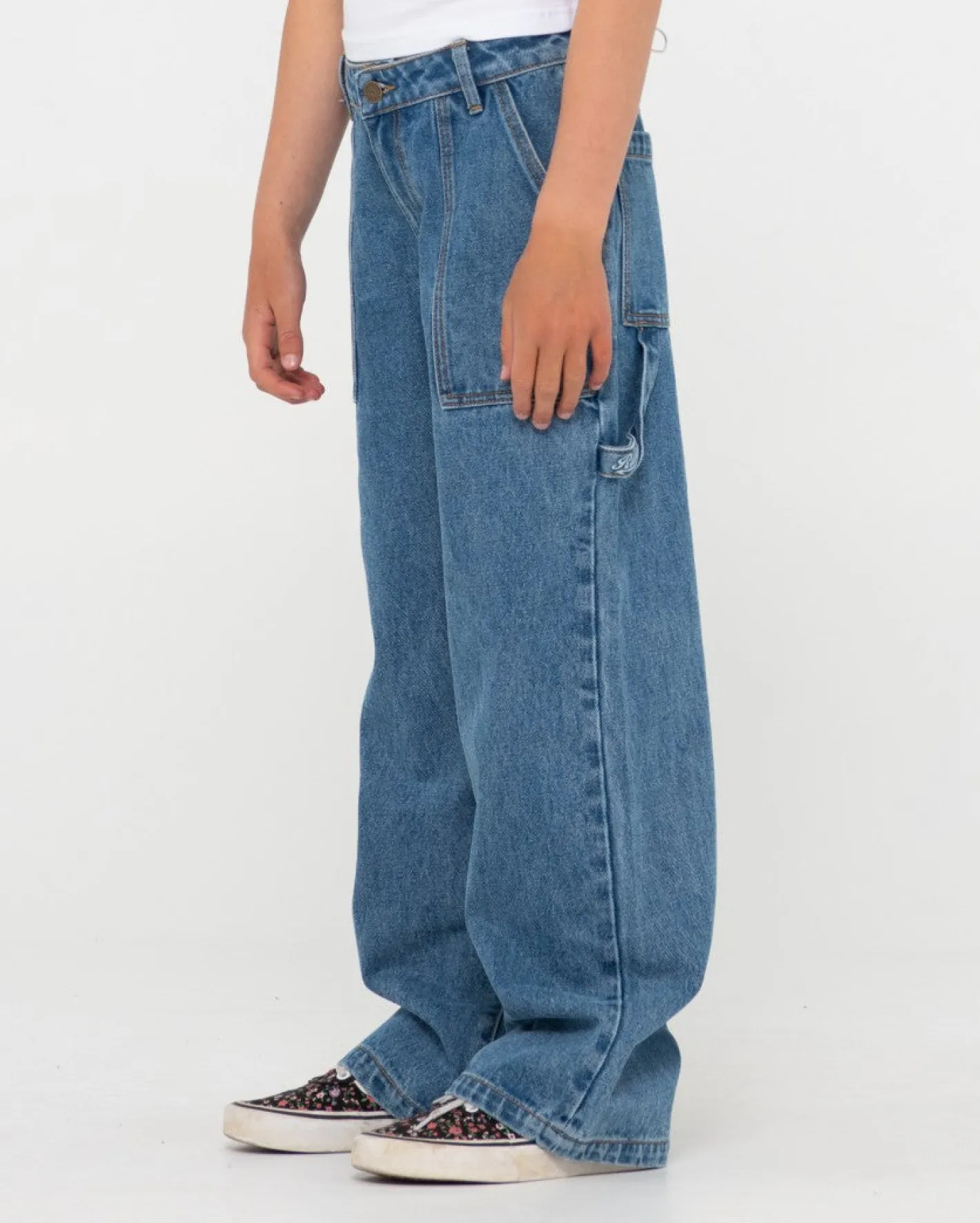 Sale Billie Low Denim Carpenter Pant Girls Kids Bottoms
