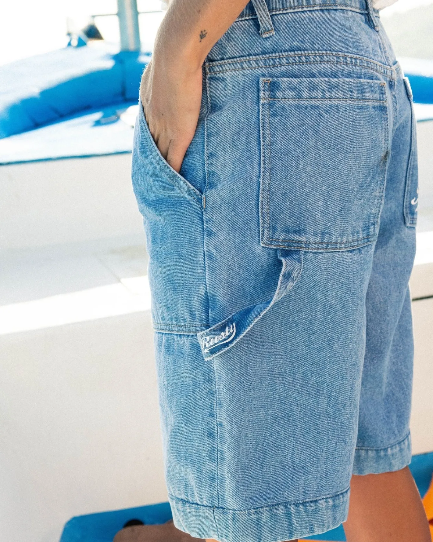 Online Billie Low Rise Carpenter Jort Womens Denim