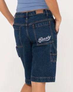 Best Billie Low Rise Carpenter Jort Womens Denim