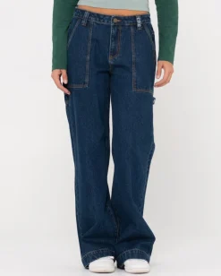 Sale Billie Low Rise Denim Carpenter Jean Womens Denim