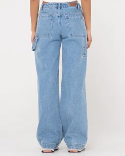Clearance Billie Low Rise Denim Carpenter Jean Womens Denim