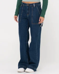 Sale Billie Low Rise Denim Carpenter Jean Womens Denim