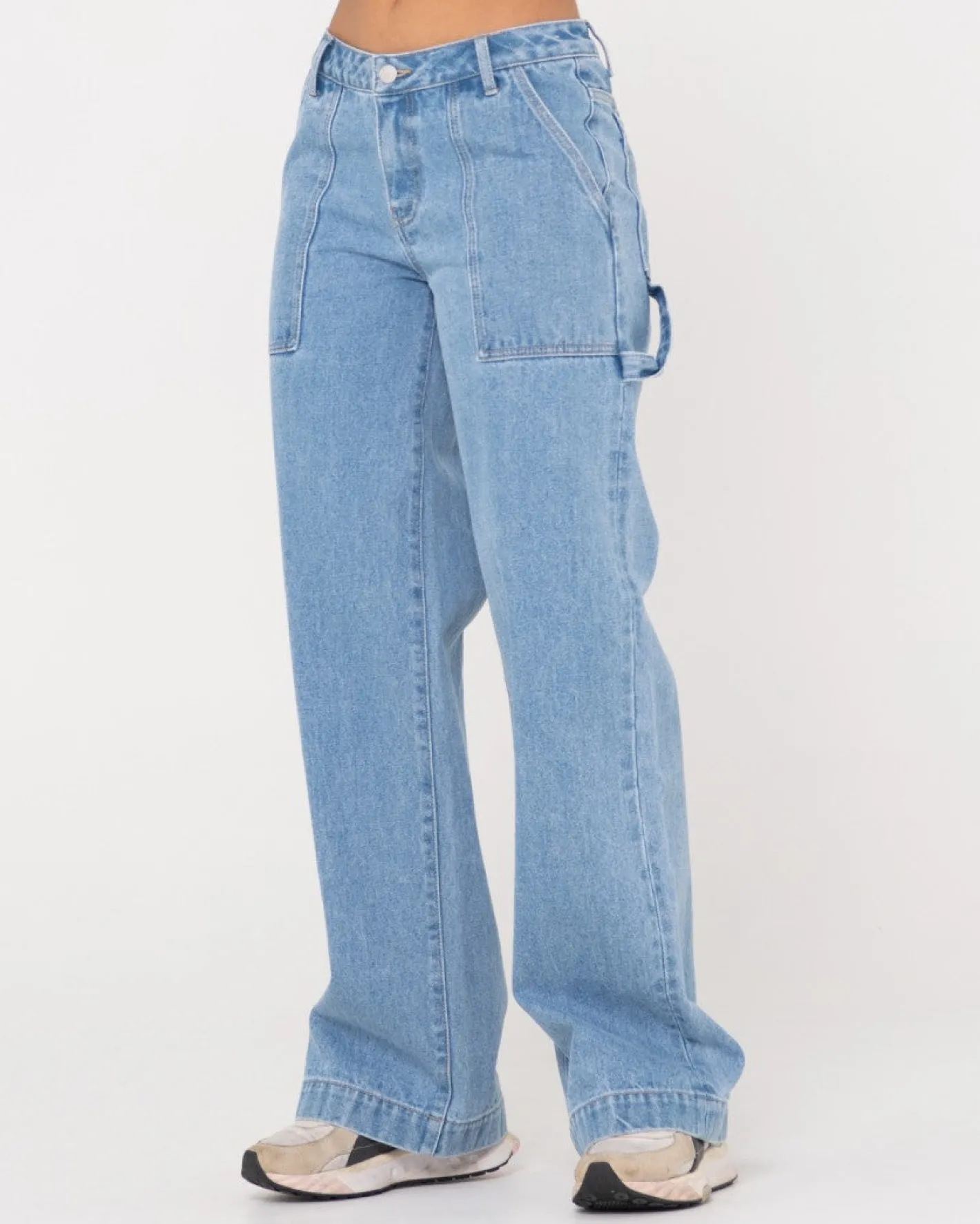 Clearance Billie Low Rise Denim Carpenter Jean Womens Denim