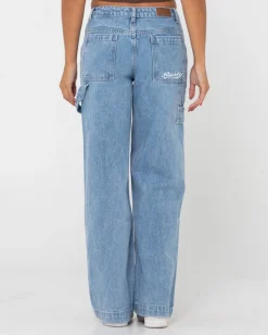 Flash Sale Billie Low Rise Denim Carpenter Jean Womens Pants