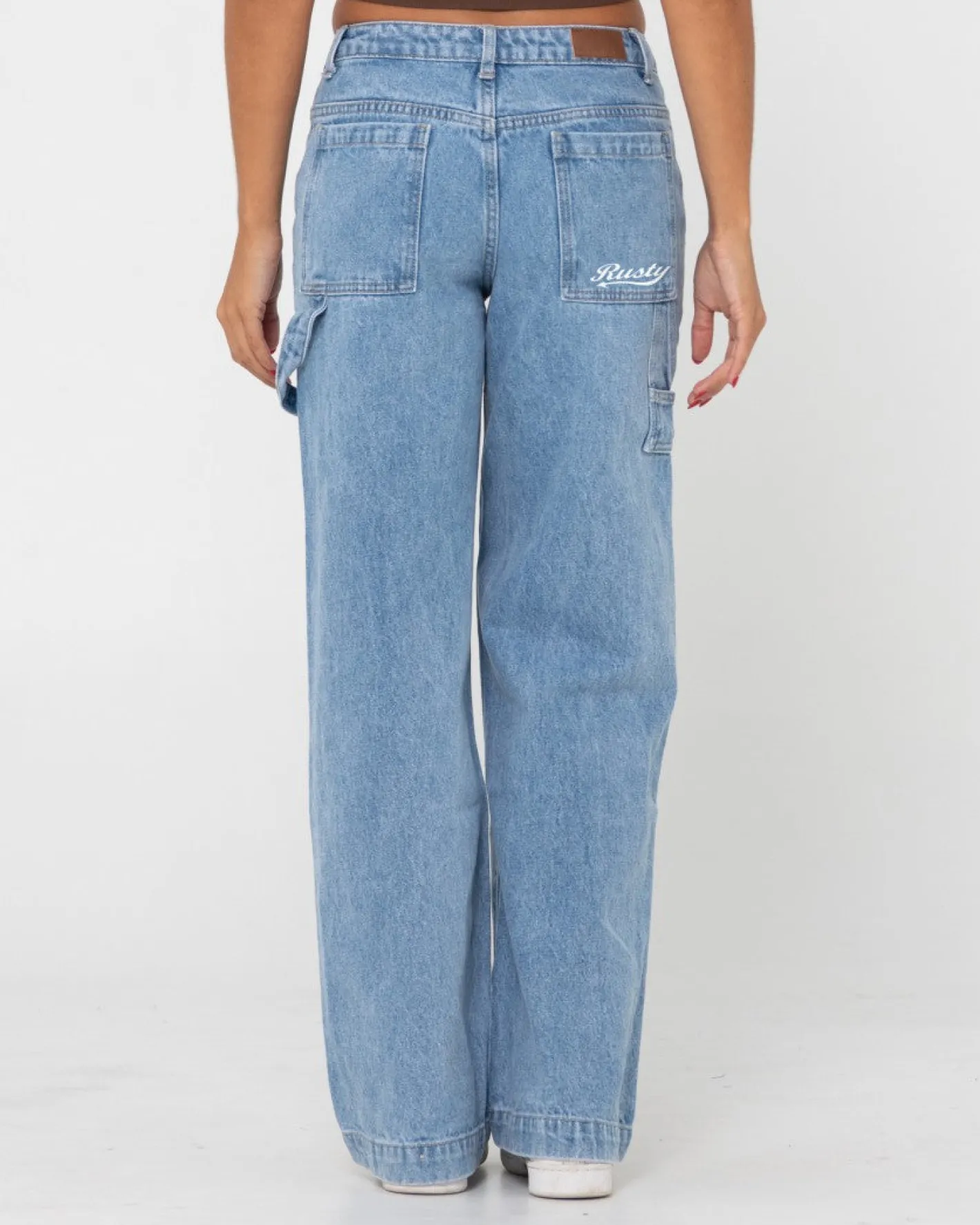 Flash Sale Billie Low Rise Denim Carpenter Jean Womens Pants