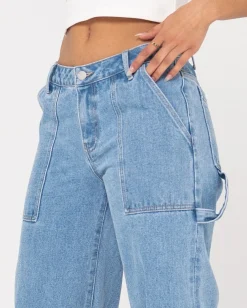 Clearance Billie Low Rise Denim Carpenter Jean Womens Denim