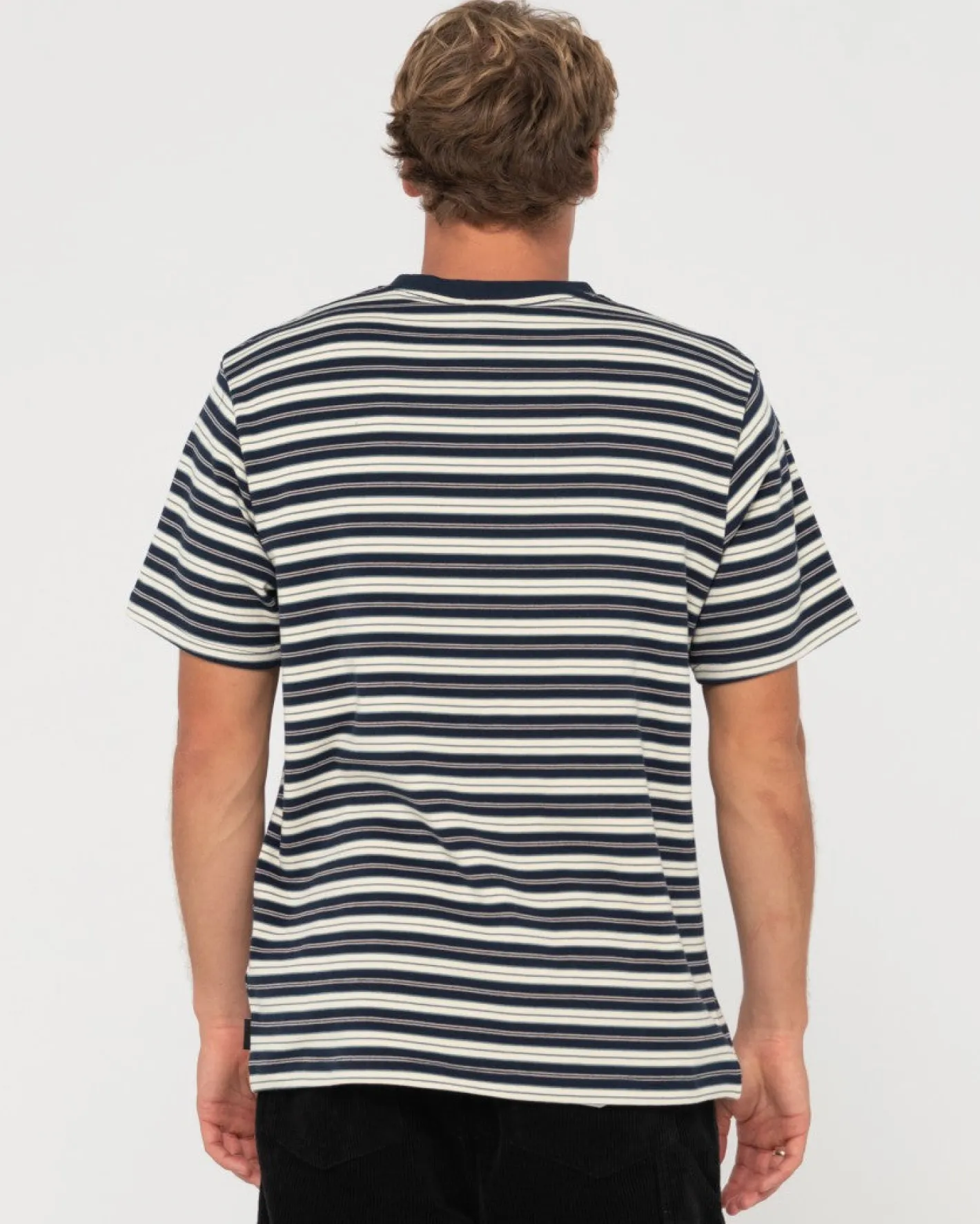 Cheap Biscuits Striped Short Sleeve Tee Mens Tees