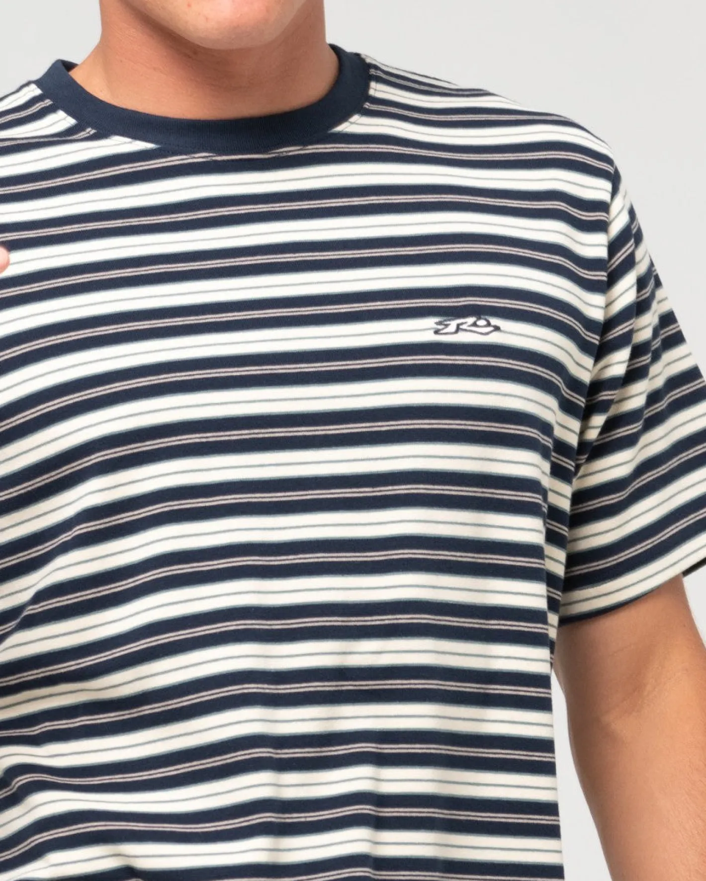 Cheap Biscuits Striped Short Sleeve Tee Mens Tees