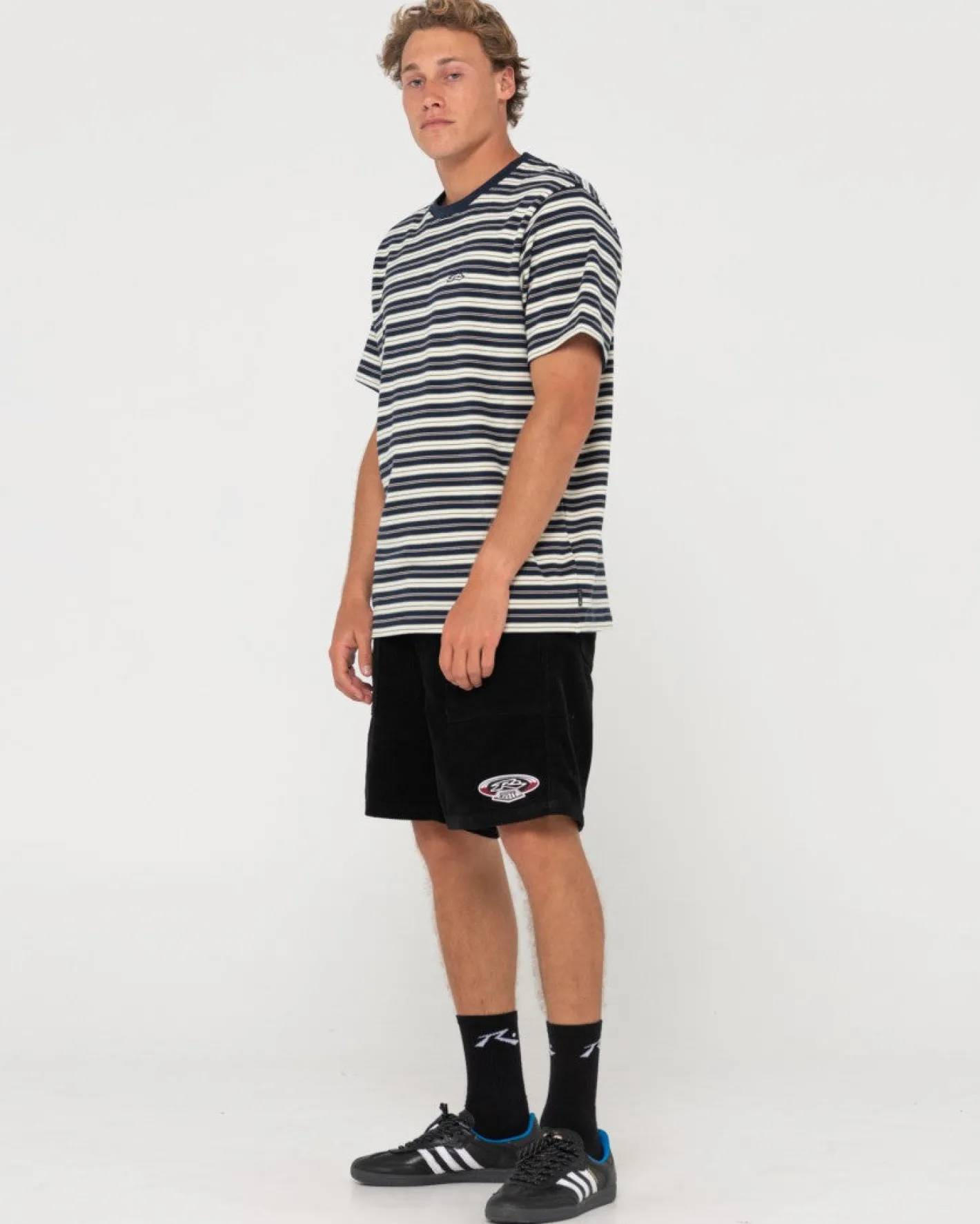 Cheap Biscuits Striped Short Sleeve Tee Mens Tees