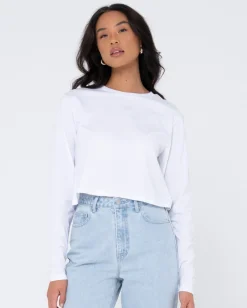 New Blanks Long Sleeve Baby Tee Womens Basics From 2 For $50*