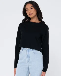 New Blanks Long Sleeve Baby Tee Womens Basics From 2 For $50*