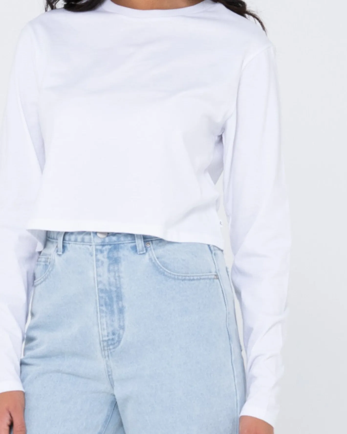 New Blanks Long Sleeve Baby Tee Womens Basics From 2 For $50*