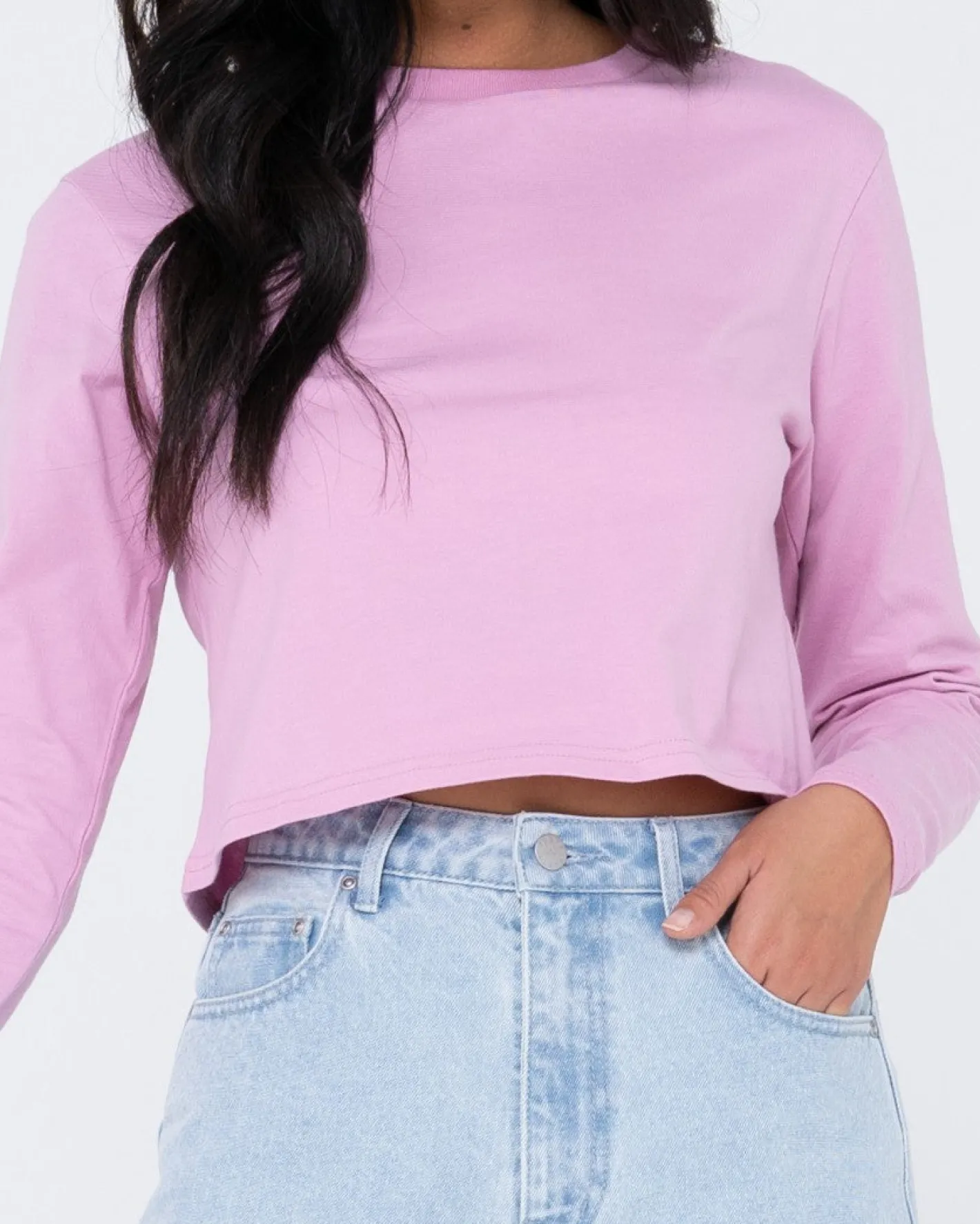 Store Blanks Long Sleeve Baby Tee Womens Tees & Tanks