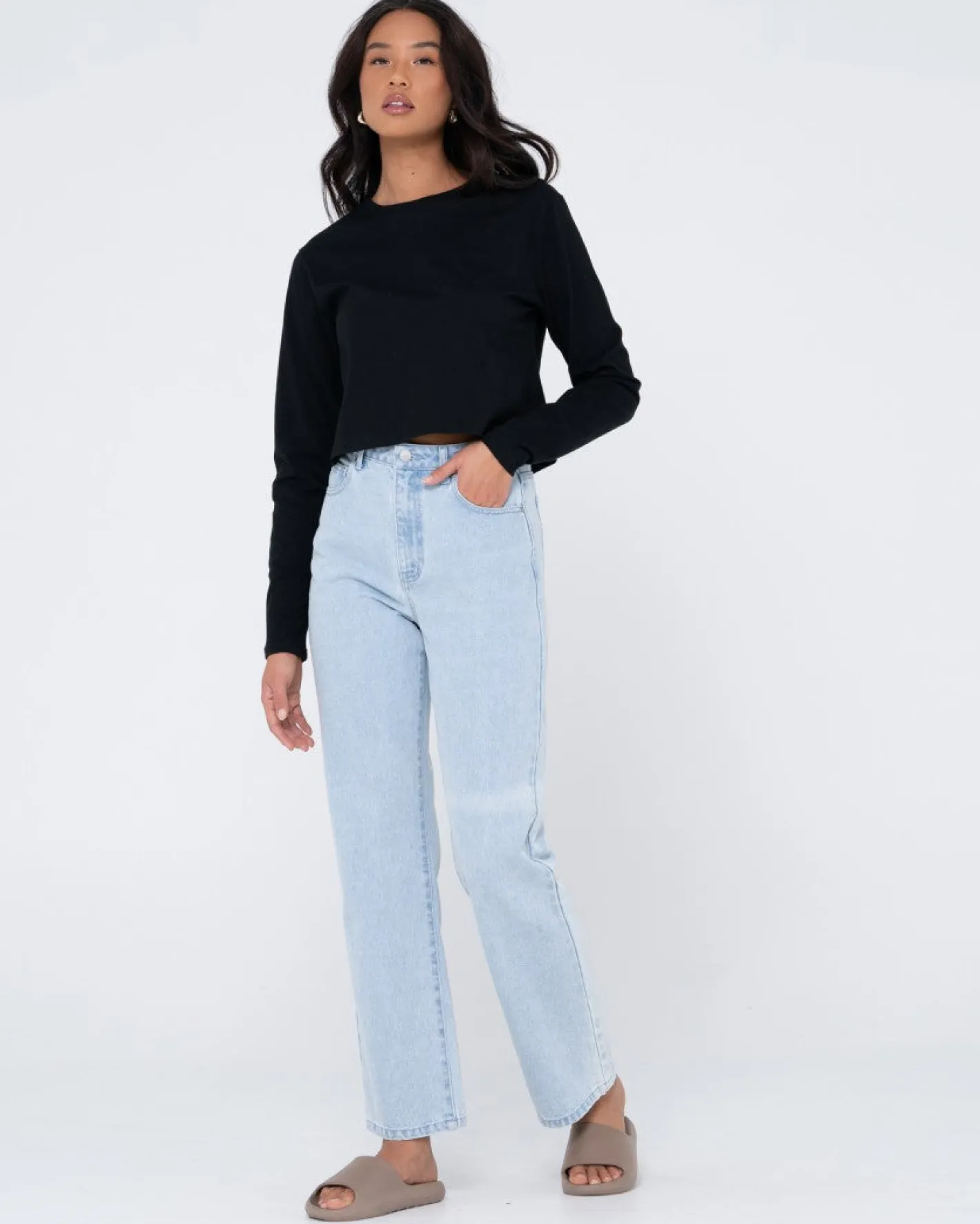 Store Blanks Long Sleeve Baby Tee Womens Tees & Tanks