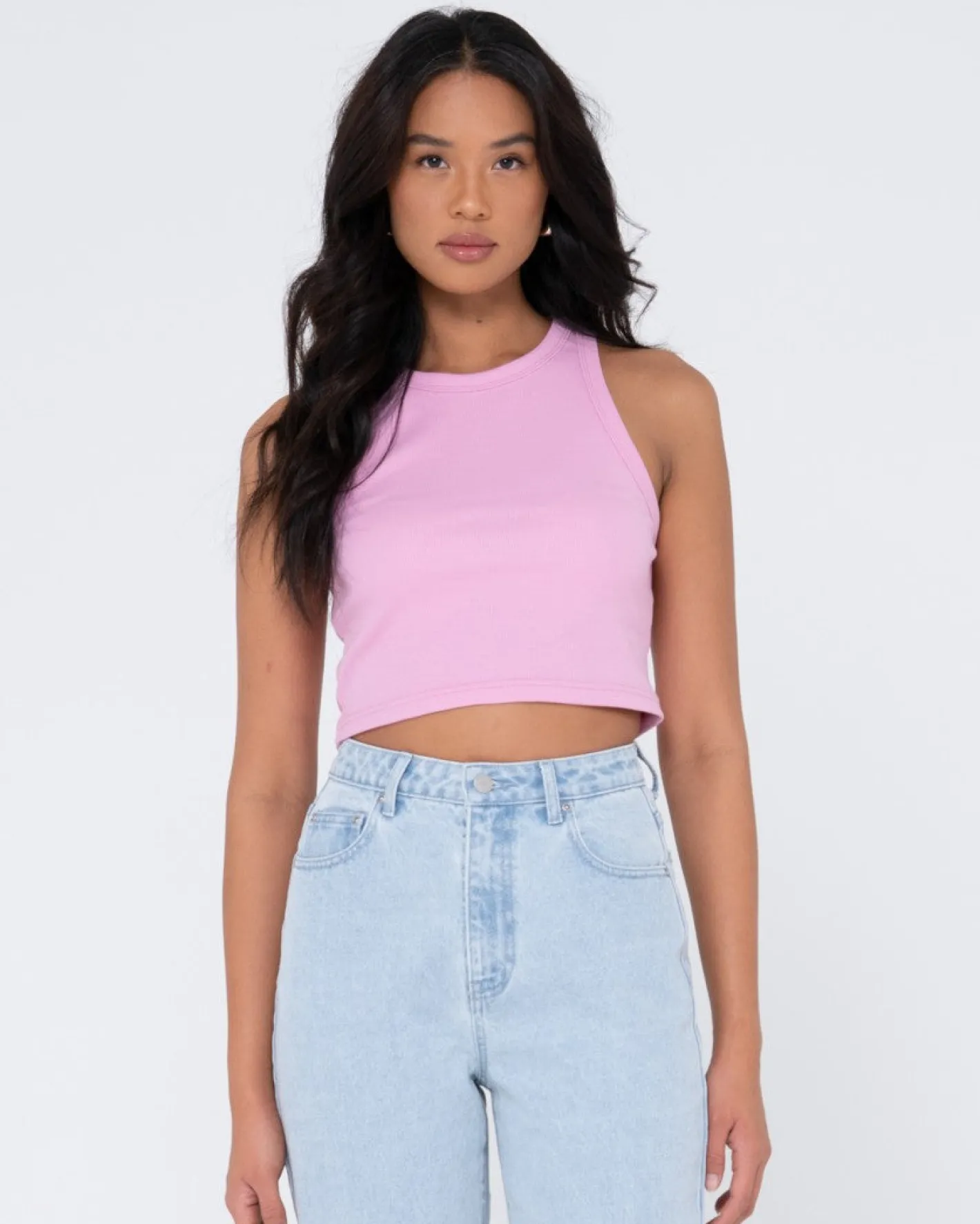 Outlet Blanks Racer Tank Top Womens Tees & Tanks