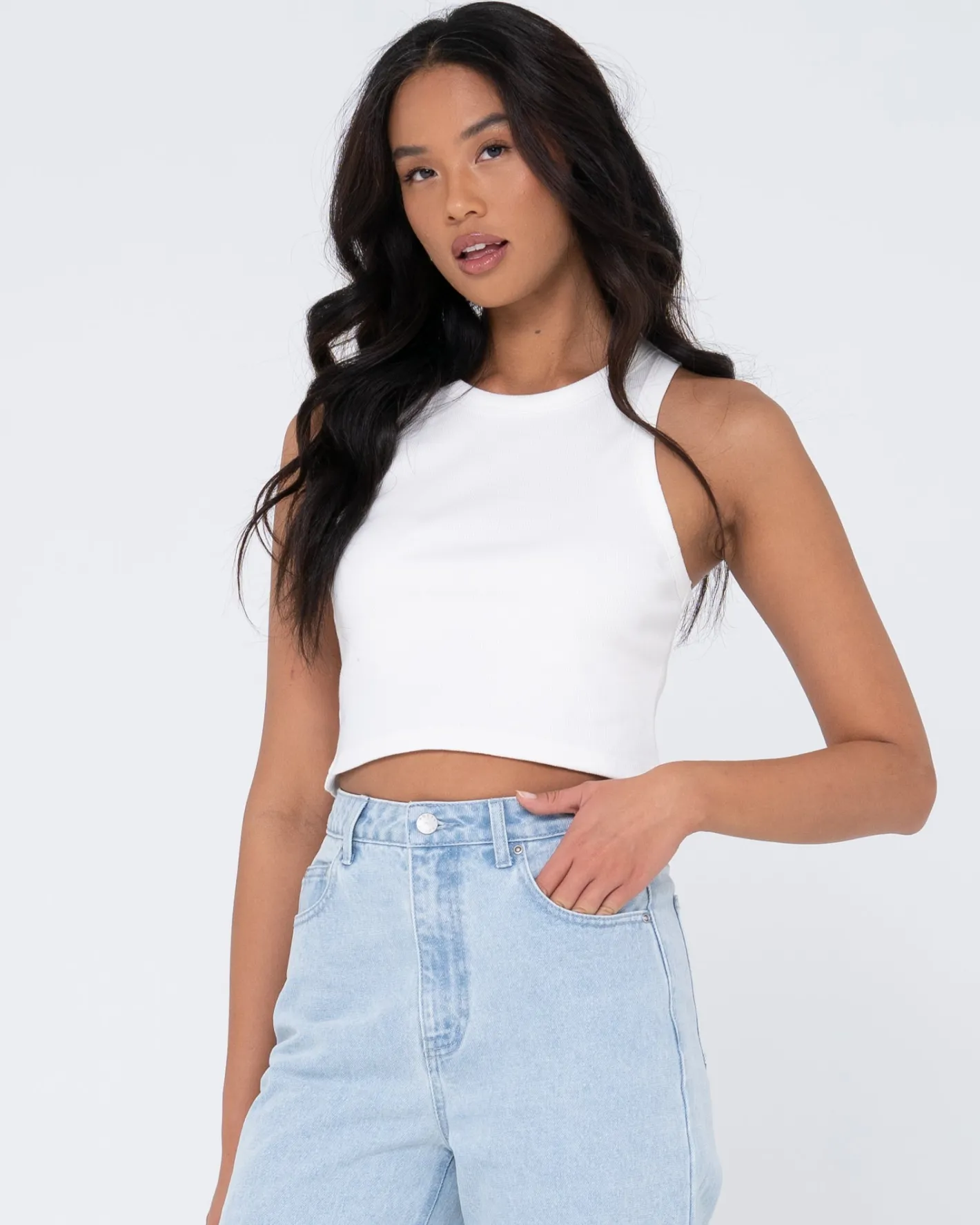 Outlet Blanks Racer Tank Top Womens Basics From 2 For $50*