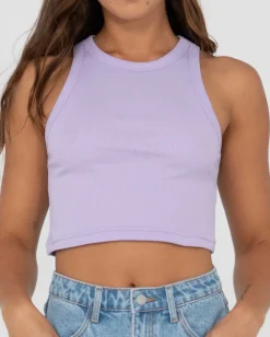 Cheap Blanks Racer Tank Top Womens Tees & Tanks