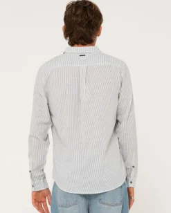 Flash Sale Boat Day Linen Long Sleeve Shirt Mens Shirts