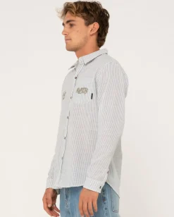 Flash Sale Boat Day Linen Long Sleeve Shirt Mens Shirts
