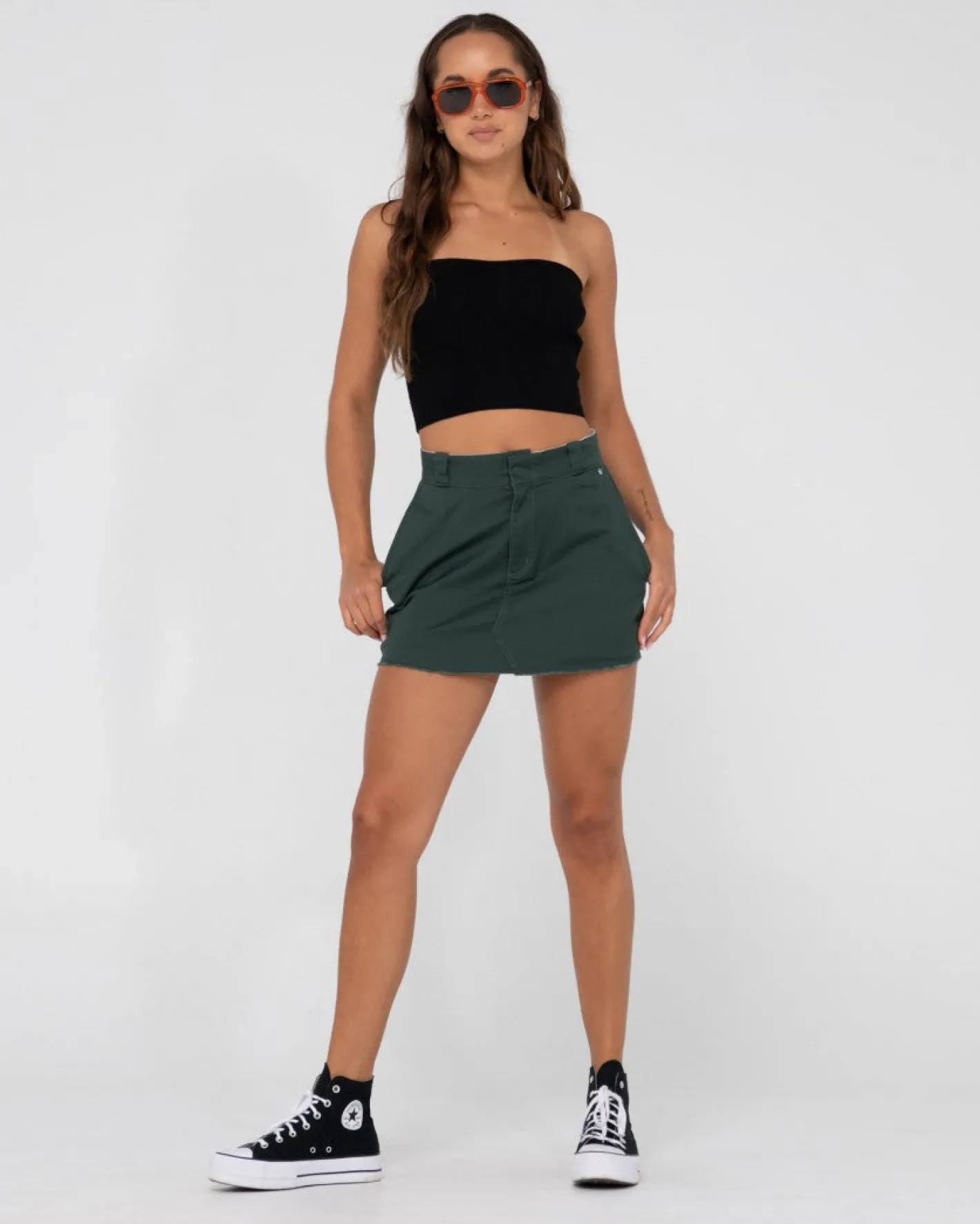 Cheap Bobbi Mid Rise Mini Skirt Womens Skirts