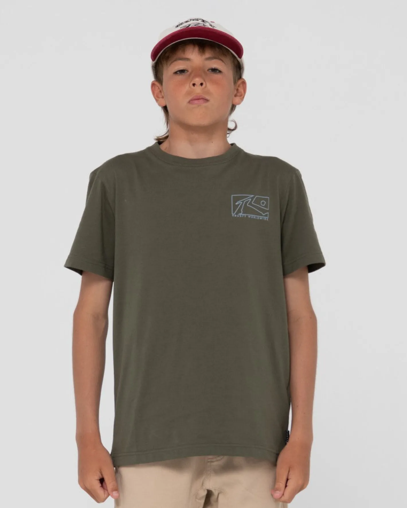 Fashion Boxed Out Short Sleeve Graphic Tee Boys Kids Tops