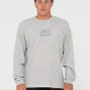Shop Boxed Out Waffle Long Sleeve Tee Mens Tees