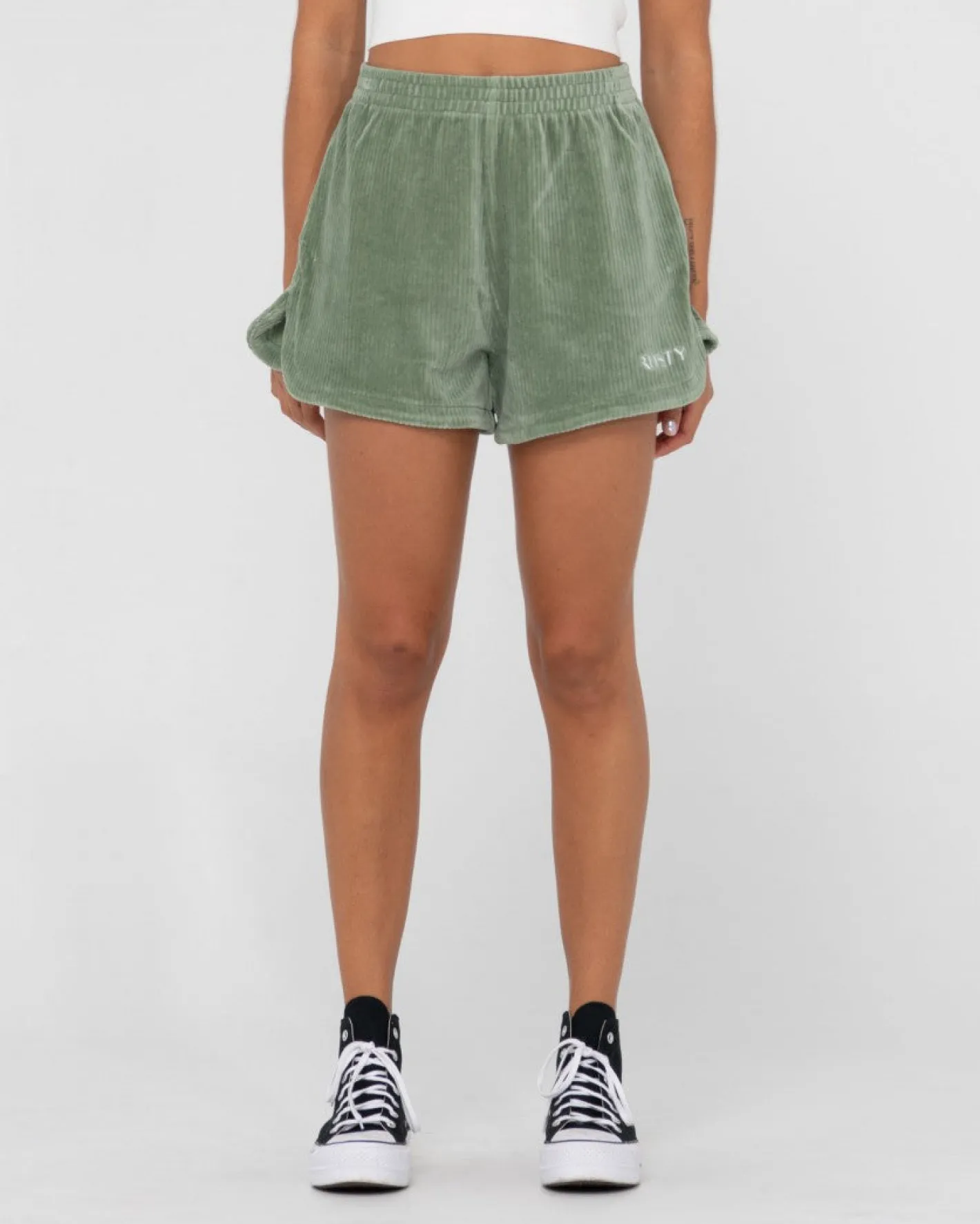 Discount Bronte High Waisted Cord Short Womens Shorts
