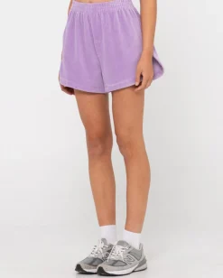 Hot Bronte High Waisted Cord Short Womens Shorts