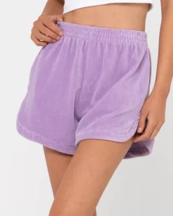 Hot Bronte High Waisted Cord Short Womens Shorts