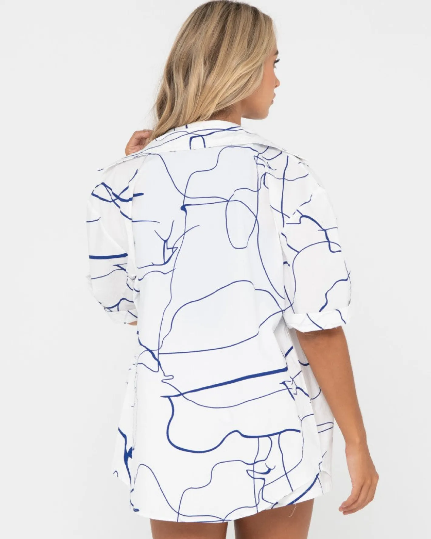 Best Sale Brush Strokes Short Sleeve Shirt Womens Shirts