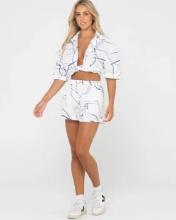 Best Sale Brush Strokes Short Sleeve Shirt Womens Shirts