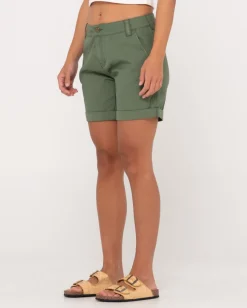 Outlet Cadet Low Rise Canvas Short Womens Shorts