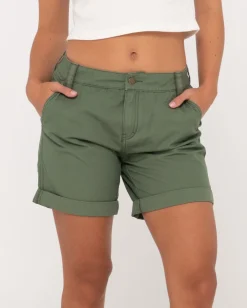 Outlet Cadet Low Rise Canvas Short Womens Shorts