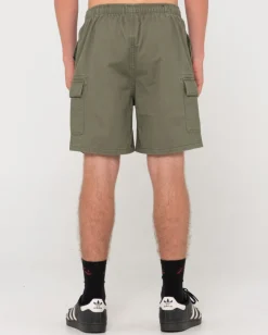 Cheap Camper Cargo Elastic Short Mens Shorts