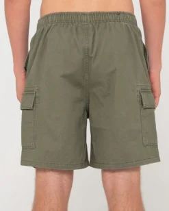 Cheap Camper Cargo Elastic Short Mens Shorts
