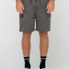 Store Camper Vintage Wash Cargo Elastic Short Mens Shorts