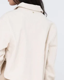 Clearance Carmen Cord Overshirt Jacket Womens Fashion Tops