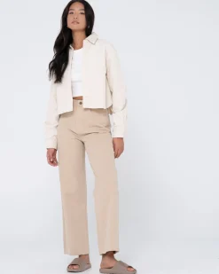 Clearance Carmen Cord Overshirt Jacket Womens Fashion Tops
