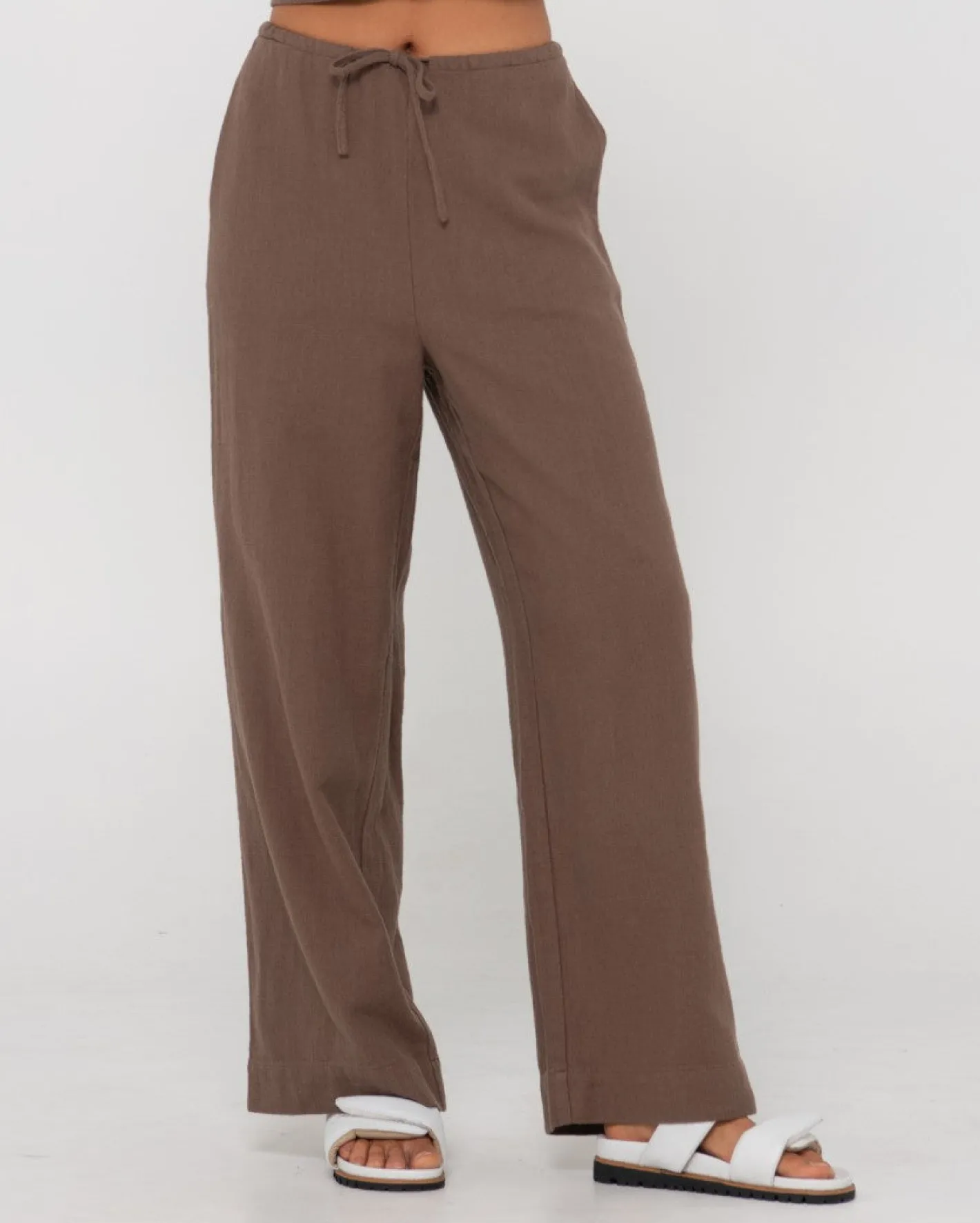 Best Carolina High Waisted Relaxed Fit Linen Pant Womens Pants